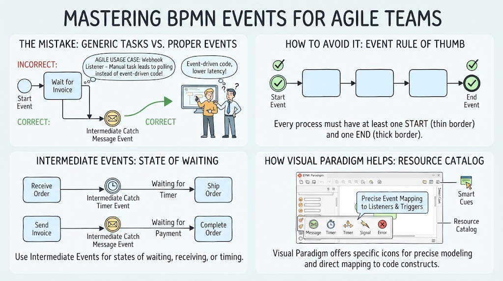 Mastering BPMN Events For Agile Teams | Visual Paradigm BPMN Tool
