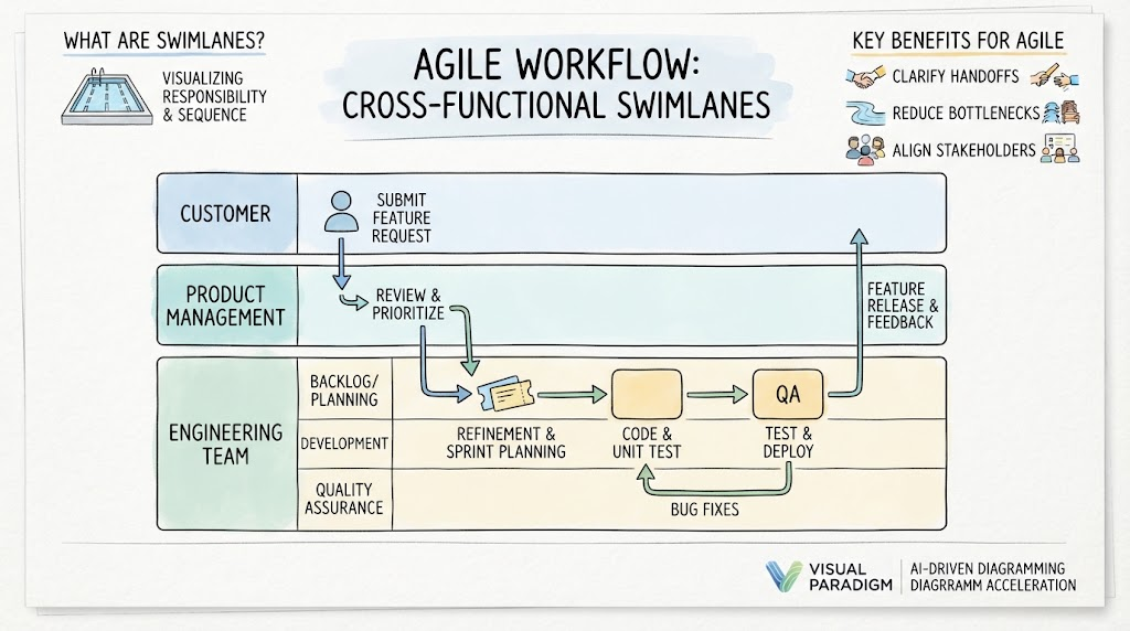 Clarifying Accountability: A Guide to BPMN Swimlanes for Agile Teams Using Visual Paradigm Clarifying Accountability: A Guide to BPMN Swimlanes for Agile Teams Using Visual Paradigm