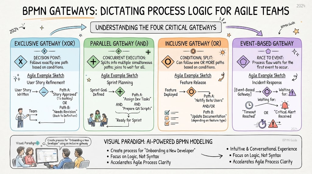 The Heart of Process Intelligence: Mastering BPMN Gateways with Visual Paradigm AI The Heart of Process Intelligence: Mastering BPMN Gateways with Visual Paradigm AI
