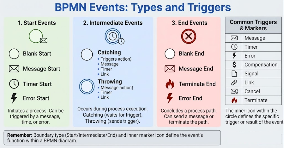 BPMN Events: Types and Triggers | Visual Paradigm BPMN Tool